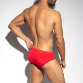 Slip de bain de la marque ES COLLECTION - Slip de Bain Basic Sportive - Rouge - Ref : 2517 C06
