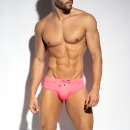 Slip de bain de la marque ES COLLECTION - Slip de Bain Basic Sportive - Rose Néon - Ref : 2517 C34