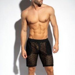 Bermuda de la marque ES COLLECTION - Bermuda Ibiza Retro - Noir - Ref : SP330 C10