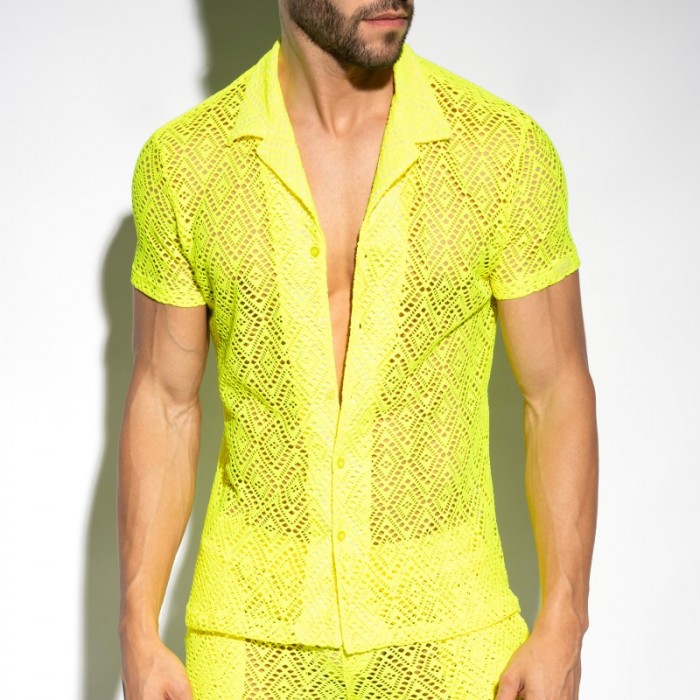 Shirt der Marke ES COLLECTION - copy of Chemise Ibiza Retro - Ivoire - Ref : SHT027 C31