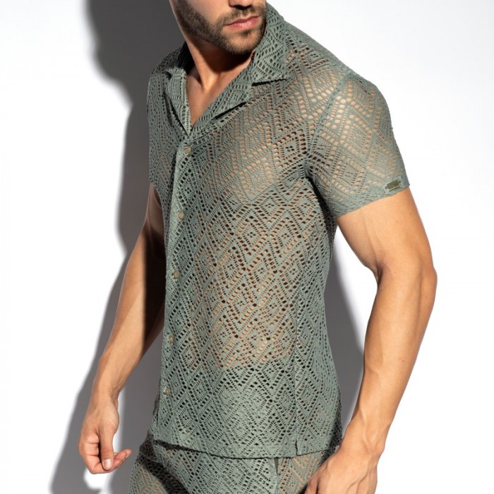 Shirt der Marke ES COLLECTION - copy of Chemise Ibiza Retro - Ivoire - Ref : SHT027 C12