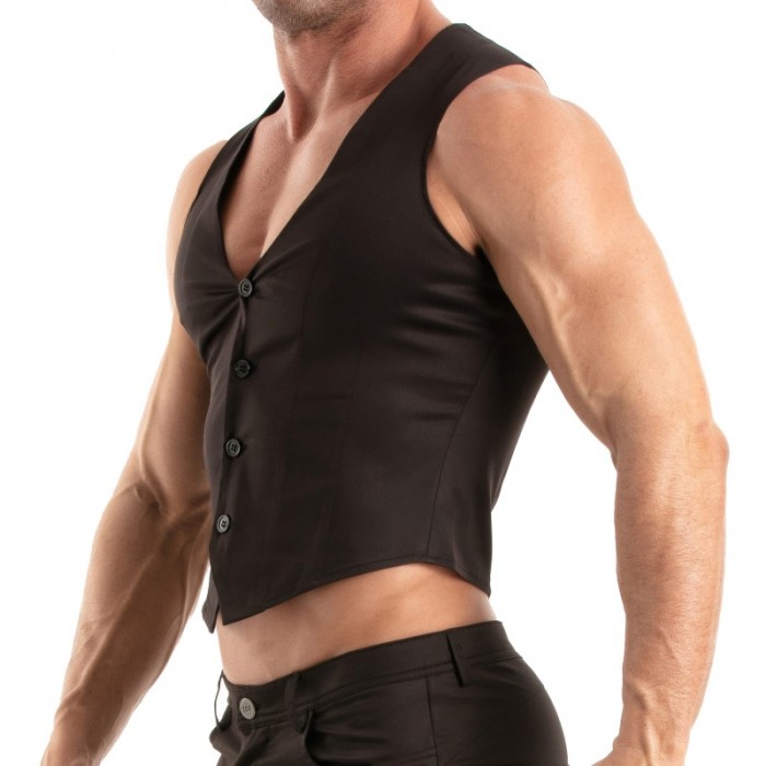 Giacca del marchio TOF PARIS - Gilet Chino Tof Paris - Noir - Ref : TOF516N