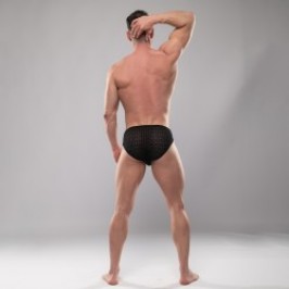 Slip del marchio TOF PARIS - Mini Slip Riviera Tof Paris - Noir - Ref : TOF574N