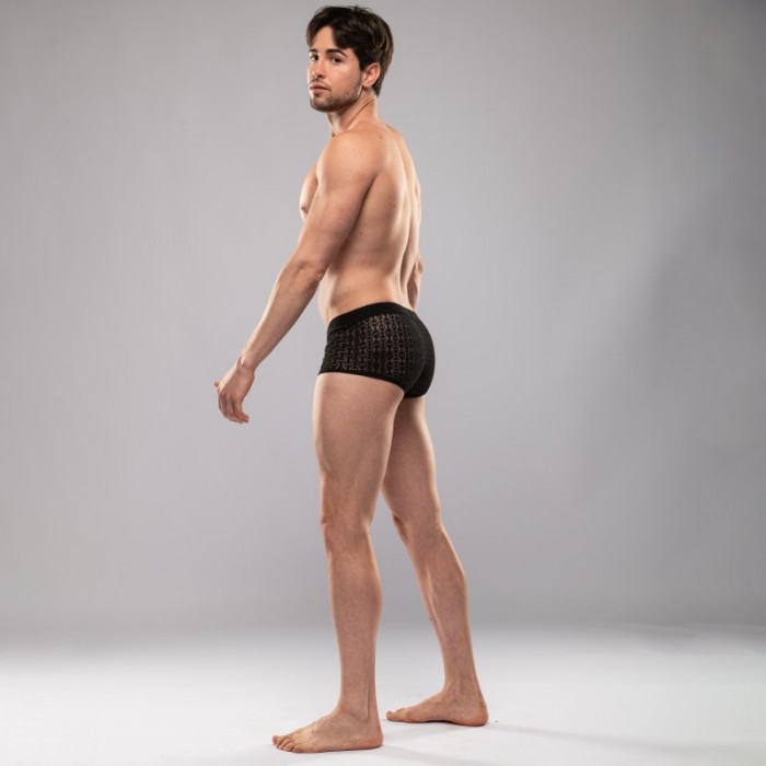 Pantaloncini boxer, Shorty del marchio TOF PARIS - Boxer Riviera Tof Paris - Noir - Ref : TOF573N