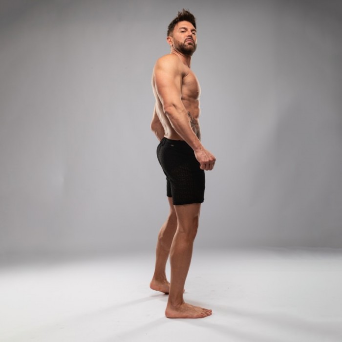 Breve del marchio TOF PARIS - Short Mi-Cuisse Riviera Tof Paris - Noir - Ref : TOF571N