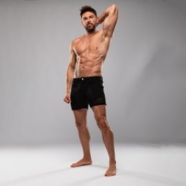 Breve del marchio TOF PARIS - Short Mi-Cuisse Riviera Tof Paris - Noir - Ref : TOF571N