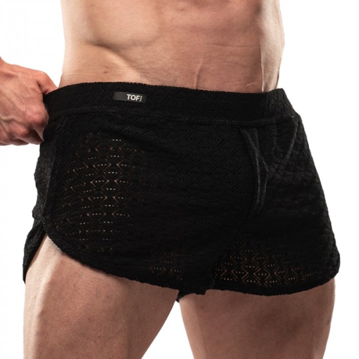 Short de la marque TOF PARIS - Mini Short Riviera Tof Paris - Noir - Ref : TOF570N Short de la marque TOF PARIS - Mini Short Riviera Tof Paris - Noir - Ref : TOF570N