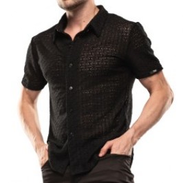 Camisa de la marca TOF PARIS - Chemise à Manches Courtes Riviera Tof Paris - Noir - Ref : TOF566N