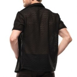 Camisa de la marca TOF PARIS - Chemise à Manches Courtes Riviera Tof Paris - Noir - Ref : TOF566N