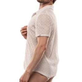 Chemise de la marque TOF PARIS - Chemise à Manches Courtes Riviera Tof Paris - Blanc - Ref : TOF566B