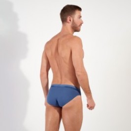 Slip, Tanga de la marque HOM - Slip HOM CLASSIC bleu jean - Ref : 400204 0054