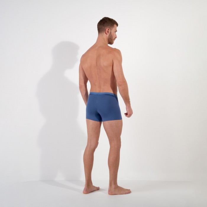 Boxer, shorty de la marque HOM - Boxer HOM CLASSIC bleu jean - Ref : 400203 0054