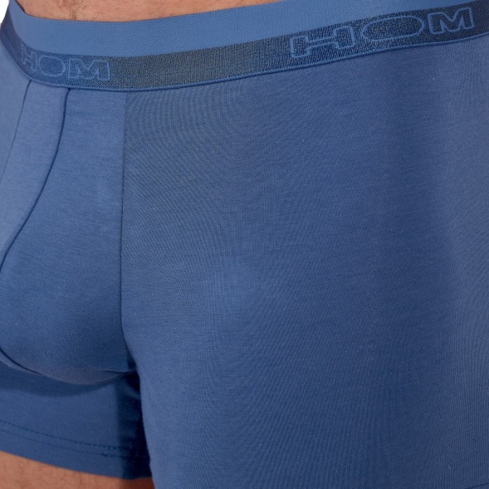 Boxer, shorty de la marque HOM - Boxer HOM CLASSIC bleu jean - Ref : 400203 0054