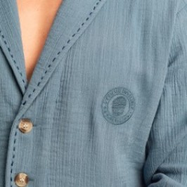 Veste de la marque L HOMME INVISIBLE - Palm Spring - Light Jacket with Shawl Collar - Whisper Blue - Ref : HW181 PAL B15