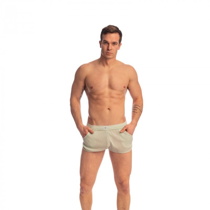 Short de la marque L HOMME INVISIBLE - Beynac - Shorts Light Emerald - Ref : SP05 BEY 486