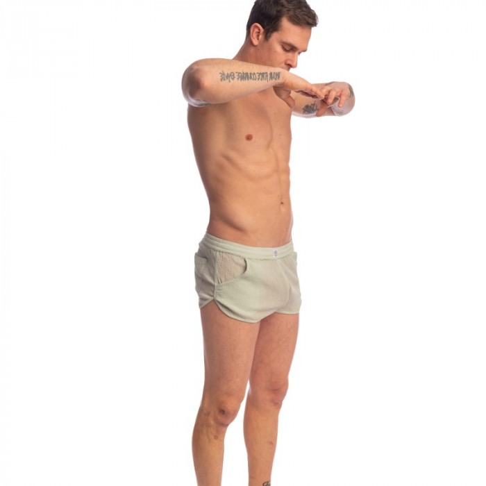 Short de la marque L HOMME INVISIBLE - Beynac - Shorts Light Emerald - Ref : SP05 BEY 486