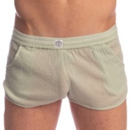 Short de la marque L HOMME INVISIBLE - Beynac - Shorts Light Emerald - Ref : SP05 BEY 486