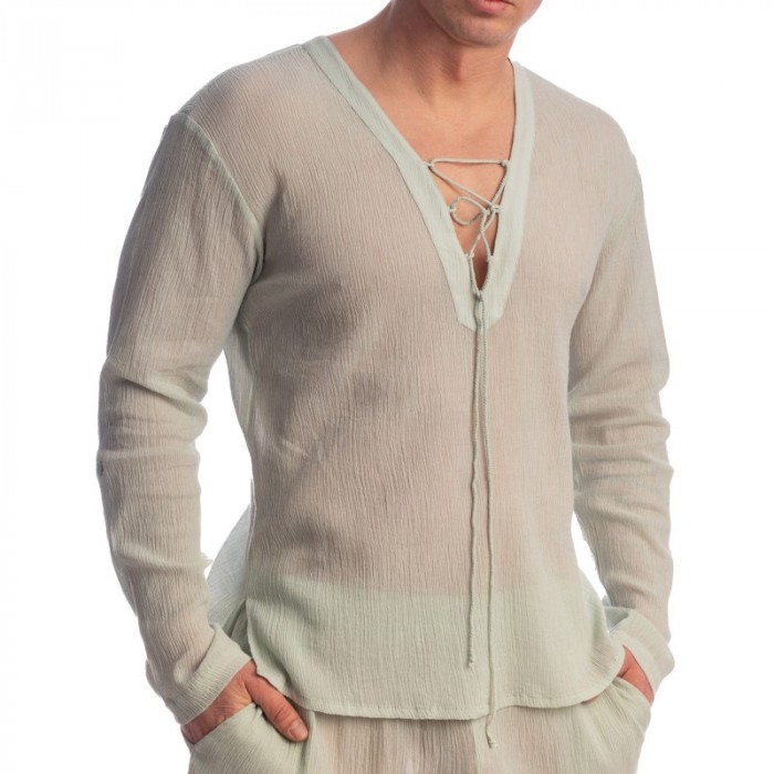 Chemise de la marque L HOMME INVISIBLE - Beynac- Drawstring Top - Ref : RW04 BEY 486