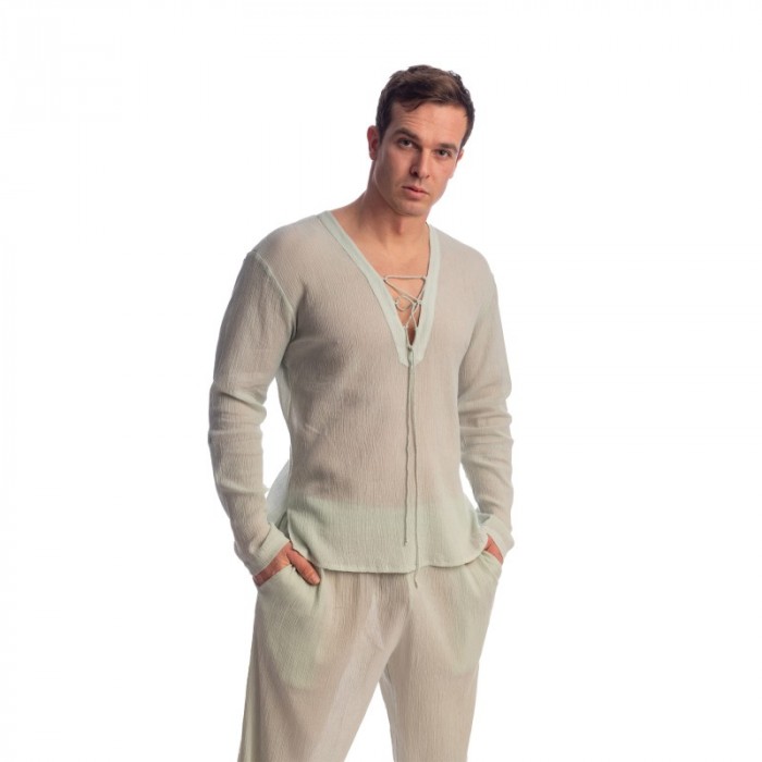 Chemise de la marque L HOMME INVISIBLE - Beynac- Drawstring Top - Ref : RW04 BEY 486