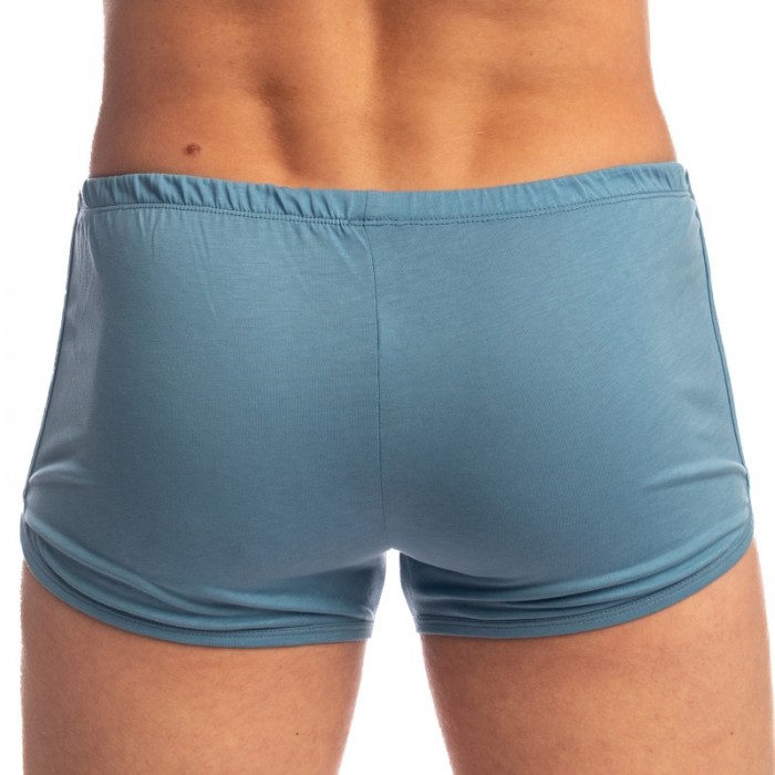 Short de la marque L HOMME INVISIBLE - Marly Luxe Freedom Shorts - Blue - Ref : HW129 MRL B15