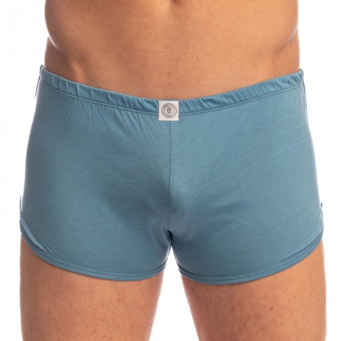 Short de la marque L HOMME INVISIBLE - Marly Luxe Freedom Shorts - Blue - Ref : HW129 MRL B15 Short de la marque L HOMME INVISIBLE - Marly Luxe Freedom Shorts - Blue - Ref : HW129 MRL B15