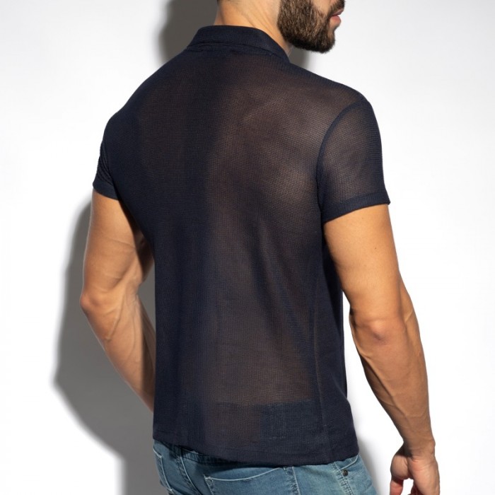 Polo de la marque ES COLLECTION - Polo Avant Garde - Noir - Ref : POLO37 C10