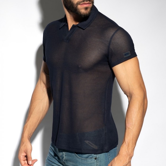 Polo de la marque ES COLLECTION - Polo Avant Garde - Noir - Ref : POLO37 C10