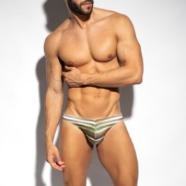 Slip, Tanga de la marque ES COLLECTION - Bikini Wetlands - Kaki - Ref : UN636 C12