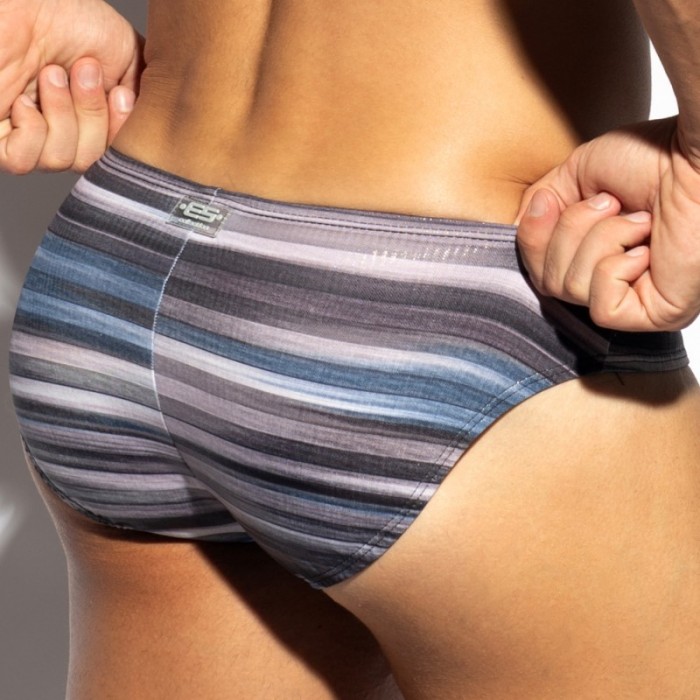 Slip, Tanga de la marque ES COLLECTION - Bikini Wetlands - Gris - Ref : UN636 C15