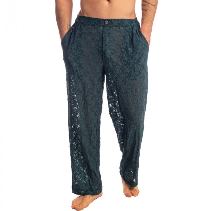 Pantalon de la marque L HOMME INVISIBLE - Delphinium- Flowy Trousers Pacific Blue - Ref : RW20 DEL 272 Pantalon de la marque L HOMME INVISIBLE - Delphinium- Flowy Trousers Pacific Blue - Ref : RW20 DEL 272