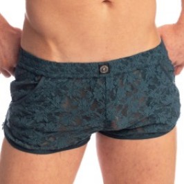 Corto de la marca L HOMME INVISIBLE - Delphinium - Split shorts - Ref : SP05 DEL 272