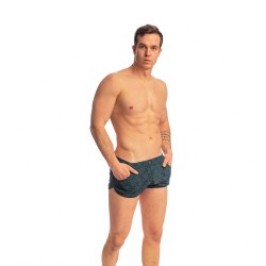 Corto de la marca L HOMME INVISIBLE - Delphinium - Split shorts - Ref : SP05 DEL 272