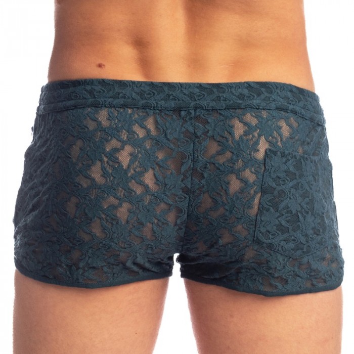 Corto de la marca L HOMME INVISIBLE - Delphinium - Split shorts - Ref : SP05 DEL 272