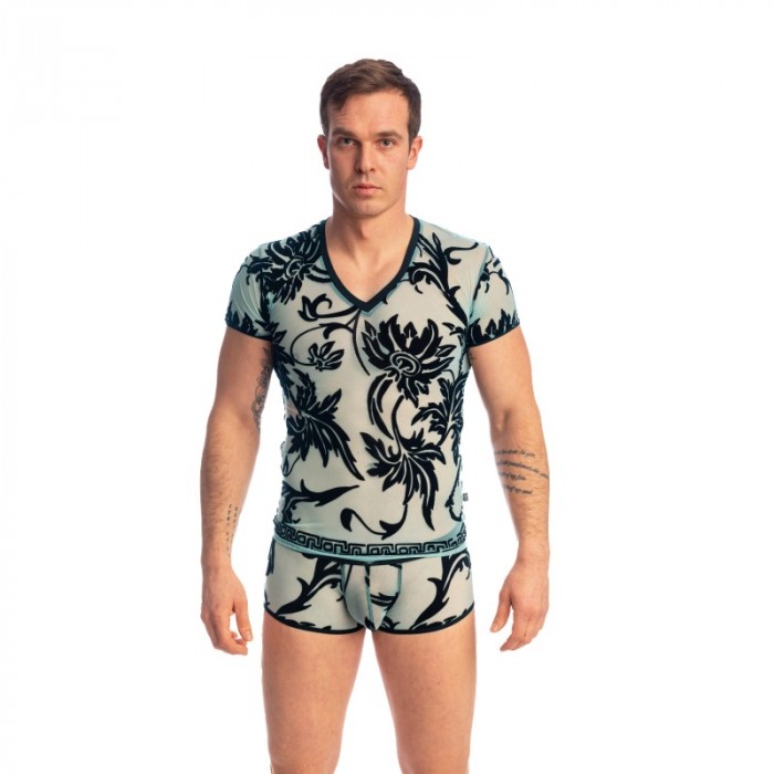 Haut lounge de la marque L HOMME INVISIBLE - Velours Mystique - T Shirt - Ref : MY73 VEL 043