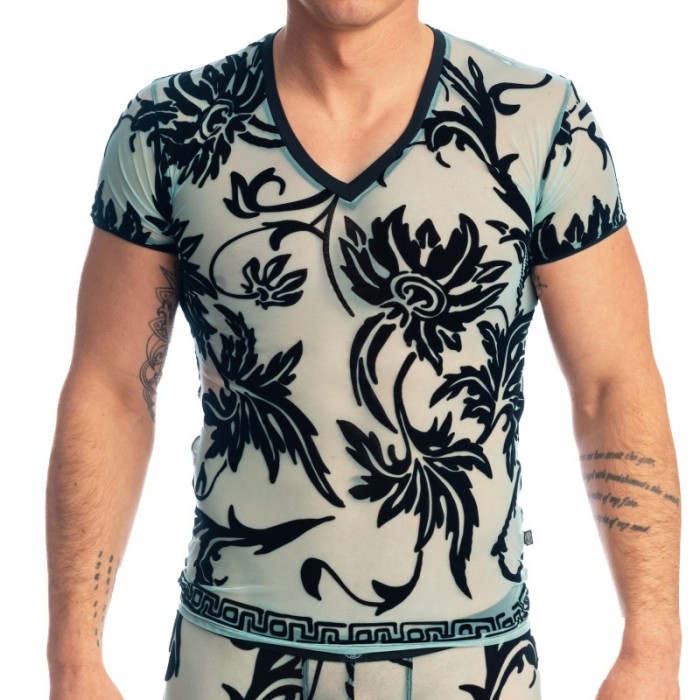 Haut lounge de la marque L HOMME INVISIBLE - Velours Mystique - T Shirt - Ref : MY73 VEL 043 Haut lounge de la marque L HOMME INVISIBLE - Velours Mystique - T Shirt - Ref : MY73 VEL 043