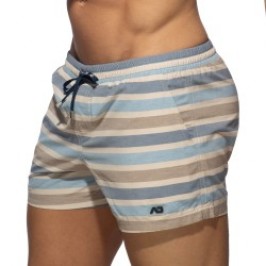 Short de bain de la marque ADDICTED - Short Retro Stripes Swim - Ref : ADS351 C23
