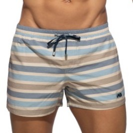Short de bain de la marque ADDICTED - Short Retro Stripes Swim - Ref : ADS351 C23