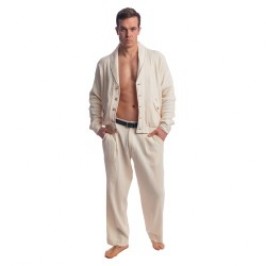 Veste de la marque L HOMME INVISIBLE - Palm Spring - Veste Col Châle - Vanille - Ref : HW181 PAL 011