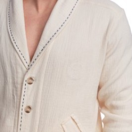 Veste de la marque L HOMME INVISIBLE - Palm Spring - Veste Col Châle - Vanille - Ref : HW181 PAL 011
