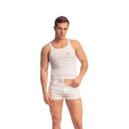 Short de la marque L HOMME INVISIBLE - Short Hot Pants Blanc - Ref : RW07 HOT 002