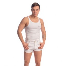Short de la marque L HOMME INVISIBLE - Short Hot Pants Blanc - Ref : RW07 HOT 002
