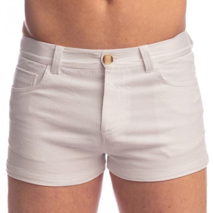 Short de la marque L HOMME INVISIBLE - Short Hot Pants Blanc - Ref : RW07 HOT 002 Short de la marque L HOMME INVISIBLE - Short Hot Pants Blanc - Ref : RW07 HOT 002