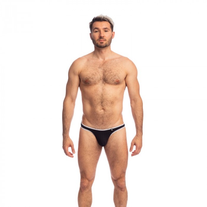 String de la marque L HOMME INVISIBLE - Soft Touch Classic - String L Homme Invisible Bikini Noir - Ref : UW07 PER 001
