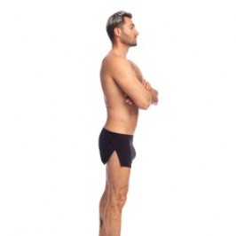Breve del marchio L HOMME INVISIBLE - Soft Touch Classic - Aero Shorts L Homme Invisible Noir - Ref : HW179 PER 001