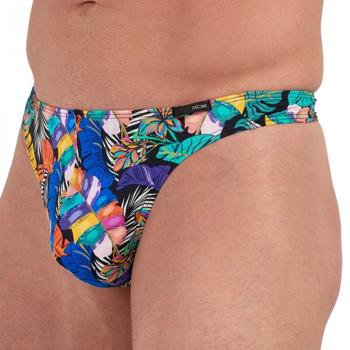 Thong of the brand HOM - copy of G-String HOM Funky Styles Tropical Pixel - EDITION LIMITEE - Ref : 403013 P004 Thong of the brand HOM - copy of G-String HOM Funky Styles Tropical Pixel - EDITION LIMITEE - Ref : 403013 P004