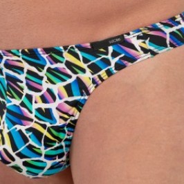 Thong of the brand HOM - copy of G-String HOM Funky Styles Tropical Pixel - EDITION LIMITEE - Ref : 403013 P023