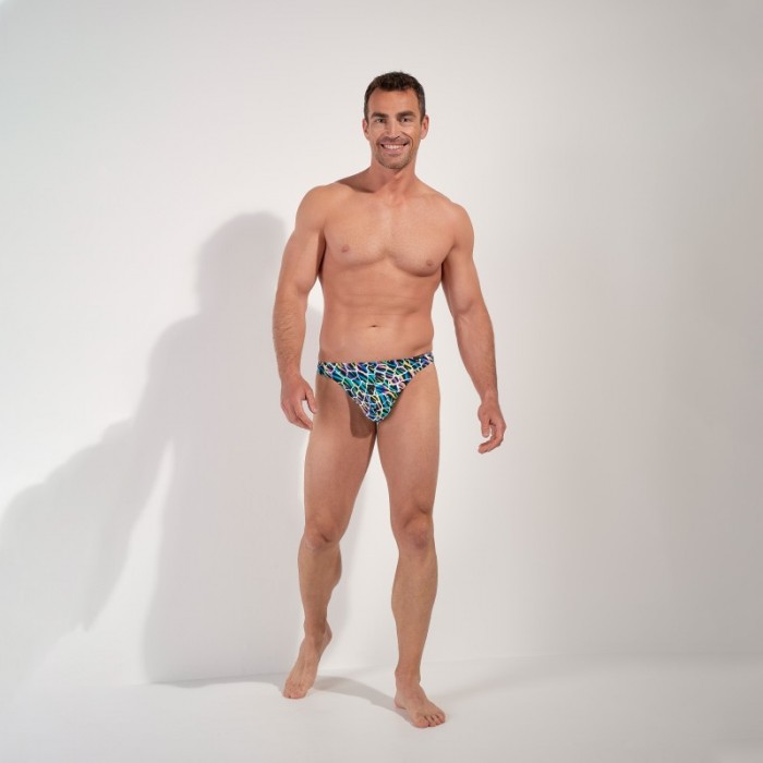 String de la marque HOM - G-String HOM Funky Styles Kaleido - EDITION LIMITEE - Ref : 403013 P023