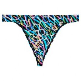 Thong of the brand HOM - copy of G-String HOM Funky Styles Tropical Pixel - EDITION LIMITEE - Ref : 403013 P023