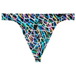 Thong of the brand HOM - copy of G-String HOM Funky Styles Tropical Pixel - EDITION LIMITEE - Ref : 403013 P023