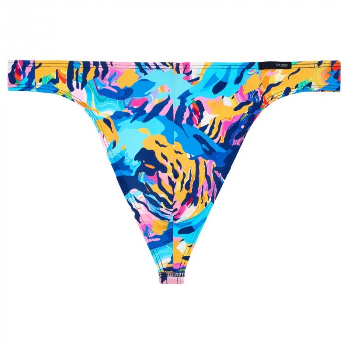 Thong of the brand HOM - copy of G-String HOM Funky Styles Tropical Pixel - EDITION LIMITEE - Ref : 403013 P0PF